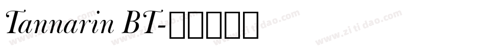 Tannarin BT字体转换